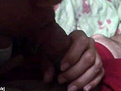 feeling excited as husband leaves and friend comes for fun with blowjob and orgasm