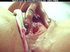 amateur russian woman explores her body on webcam subtly.