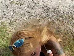 blonde married paulista giving to carioca lover on the beach