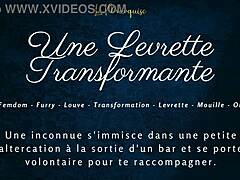 Transformative doggy style with French audio in furry European setting