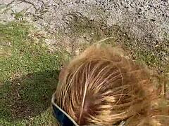 blonde married paulista giving to carioca lover on the beach