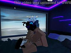 Horny roblox boy fucks step sister hard in missionary and assfucking!