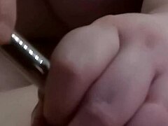 Zahnbürste insertion with ruined orgasm and dual cumshots