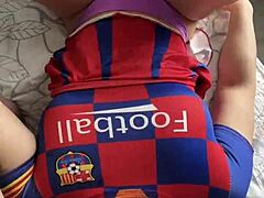 hot cheerleader with big ass fucks two cocks 😏