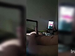 i teased my half-brother with a hot video and watched him jerk off to me, i'm so naughty i'll give it to him