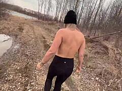 stripping bare and banging hard in the forest