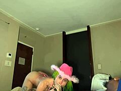 Petite Ebony Slut Got Her Throat & Pussy Stretched & A Big Creampie From Bbc