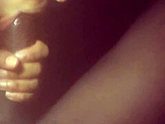 Latina sucks big black cock under covers and gets creamy pussy fucked