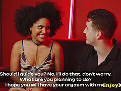 fiery spanish couple dives into interracial hardcore with cowgirl riding, pussy licking, and cum on hairy beaver.