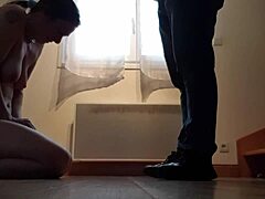 slave f wears collar for humiliating french sessions