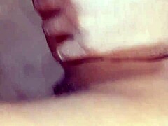slamming my first girlfriend hard in doggy style with her tight shaved pussy on display