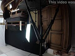 Skinny Slut Mandy Mynxx Gags on Penis