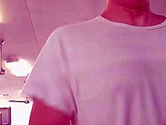 Simple selfie of Asian enjoying workout in public gym