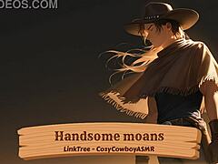 A handsome guy moans in pleasure as he reaches orgasm alone.