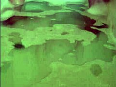 Solo bath leads to horny orgasm.