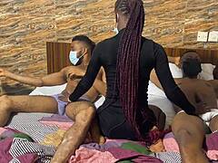 Amateur threesome with a guest guy 😍🔥