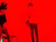 Scruffy Man Invites Sexy Dance On Balcony