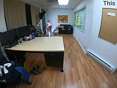 Nataly Dewalt gives blowjob in casting interview with gagging