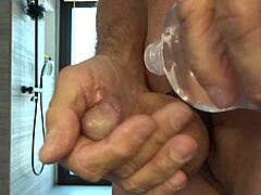 oiled small cock play session