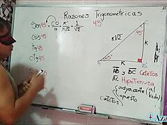 Asian student nerd learns sexual angle in bedroom with teacher 😊