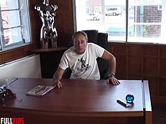 Wild milf bends over for double anal penetration then pushes cum out her ass in pantyhose!