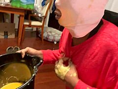 black slave endures puke eating and rimming humiliation