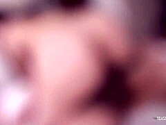 Hey, this brunette asian girl is moaning while sucking and riding cock 😍