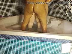 Hottie Milf Teases in POV with Natural Tits and Big Cock Machine