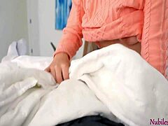 Blonde teen fucks to keep her wet pussy warm