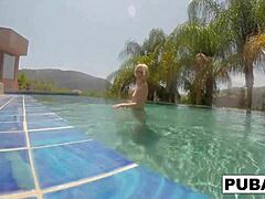 Underwater pool masturbation session with samantha rone