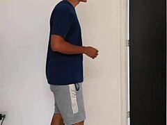 The unfaithful neighbor wants to sleep at my house to fuck with me