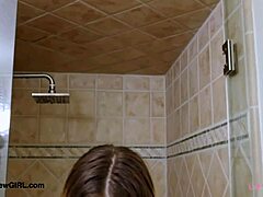 hot teen 18+ blonde in shower