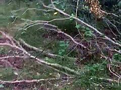 adventire time public woods blowjob swallow