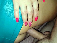 Milf in mask fucks in bed!