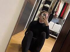 Blacknails Fetish Feet in Pink Socks Early Morning