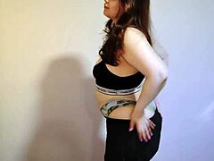 Cute Tubby Babe Spreads Her Huge Asshole For Viewers