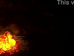 Two big black cocks fucked juicy lana roberts in double anal penetration