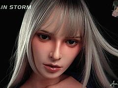 Feeling the thrill with Hannah, the blonde police officer sex doll.