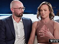 My gorgeous fit hotwife Serenity Cox get's huge creampie in threesome