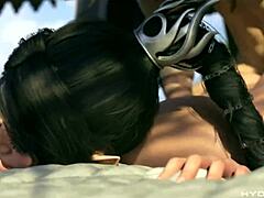 Sexy Bald Pussy Shadowheart Gets Backshots Anal Bead Ass Miranda Shoves A Huge Dildo In Her Pussy