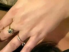 Pretty girl pisses outside