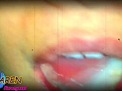 Karen Jugando Con Mas Semen En La Boca Slow Motion