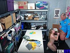 Tiny Teen Shoplifter Feels Fear And Arousal During Strip Search And Fucking