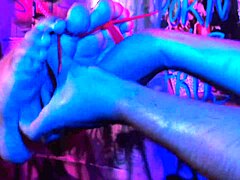 bound foot worship and tickling session