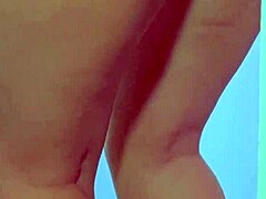 College girl plays with dildo