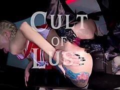 Intense anal play with dildo leads to creampie!