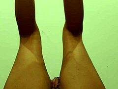 my wife does naked workout and stretches hairy pussy part 1