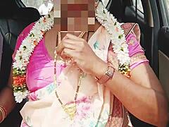 Indian Bhabi In Saree Car Romance With Dirty Talks