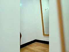 Choosing and fucking in the Coppel dressing rooms, ass licking and anal creampie
