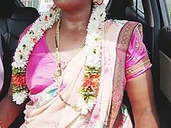 Indian Bhabi In Saree Car Romance With Dirty Talks